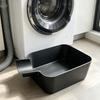 Washer Drain Tray Plastic Water Basin Water Catcher for Home Laundry Corners, Rinse-Clean Tray for Bathroom or Balcony Areas