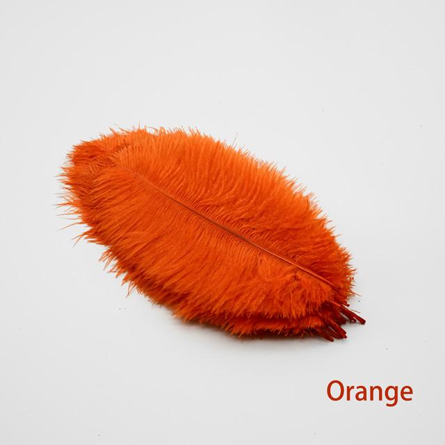 60Pcs/Lot Natural White Ostrich Feathers Handmade Craft Accessories Wedding Home Decorations