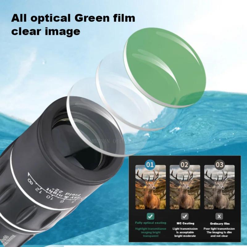 40X60 Monocular Telescope High-definition High-magnification Dual Focus Outdoor Observation Travel Viewing Telescope