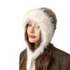 Women's Autumn and Winter Fashion Knitted Hat Warmth Protects Ears and Colds To Show Their Faces Small Wool Hat Big Head Surround Lei Feng Hat