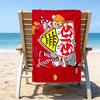 Asciugamano da Spiaggia in Microfibra Celebrativo VfB Stuttgart, Leggero e Asciugatura Rapida, per Viaggi Estivi, Essenziale per la Spiaggia, Piscina All'aperto