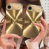 The golden letter "D" For IPhone 17Pro Max 16 17 Pro 15 Pro 14 13 Plus 12 Mini 11Pro Max XR 16E 17 Air Golden glass phone case