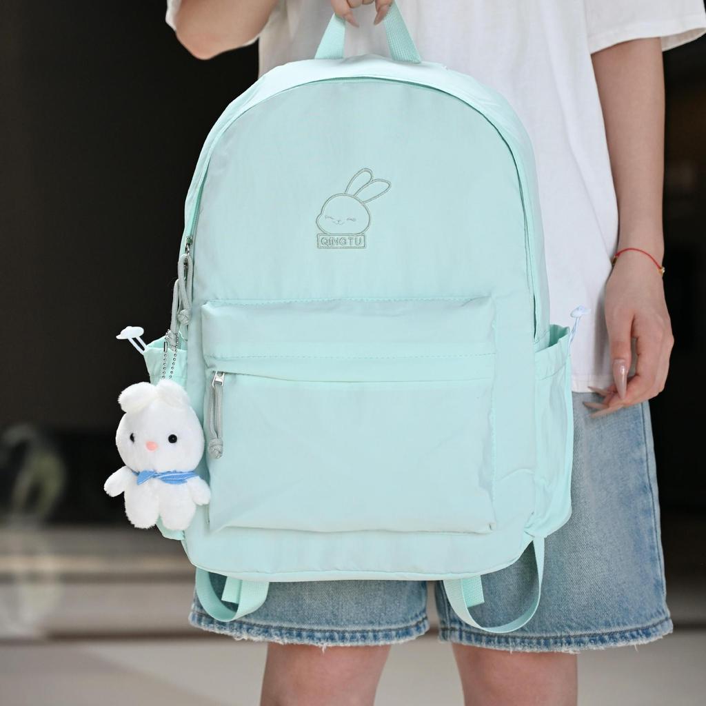 Schoolbag Korean version fashion college style backpack women's travel bag leisure bag trend high school student schoolbag backpack