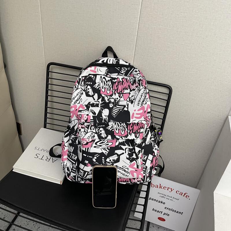 OGAR Trendy Graffiti Comic Backpack