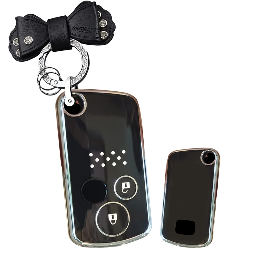 

Key Key Key Key Protection for Honda Stepwgn and Features a bowknot Stylish [SANRILY] Case, Holder, Cover, RK, Odyssey, Accord, Elysion, Insight, чёрный