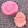 Bearded Santa Claus Ornaments Epoxy Resin Mold Aromatherapy Plaster Silicone Mould DIY Crafts Home Decorations Casting