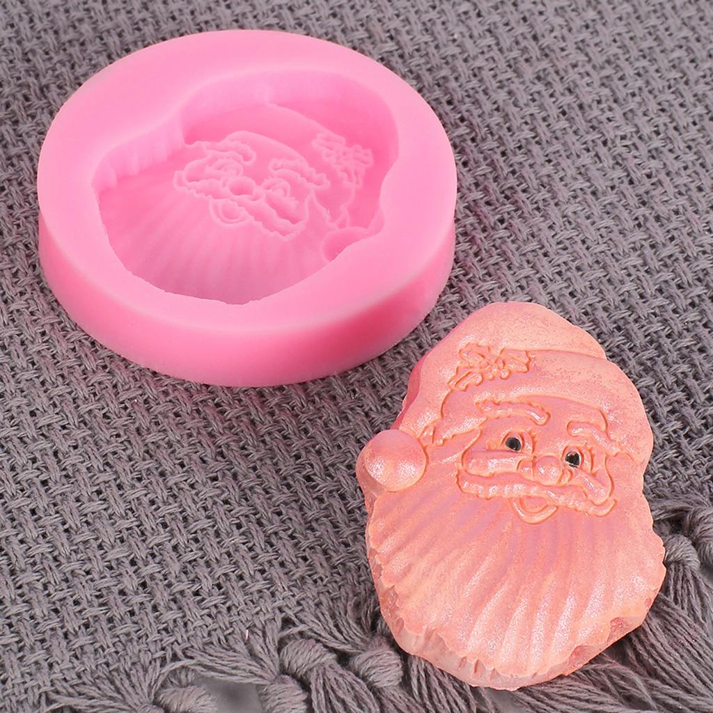 Bearded Santa Claus Ornaments Epoxy Resin Mold Aromatherapy Plaster Silicone Mould DIY Crafts Home Decorations Casting