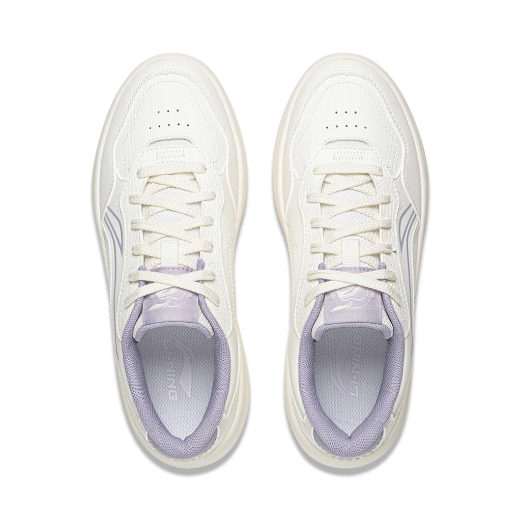Li Ning Wheat Age Slip Resistant, Abrasion Resistant, Breathable, Height Increasing Low top Skateboard Shoes Women's AGCW086-1