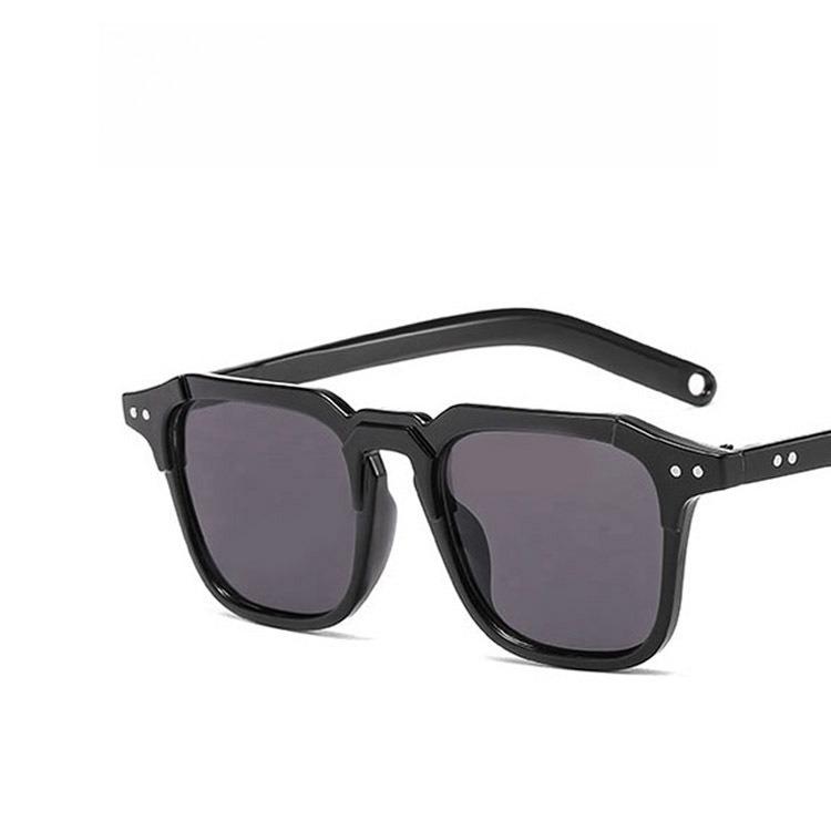 Korean Style Transparent Square Sunglasses for Men Candy Color Vintage Clear Mirror Fashionable 2025 Sunglasses for Men