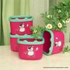 Strawberry Bear Desktop Storage Basket & Trash Can - Dorm Essential