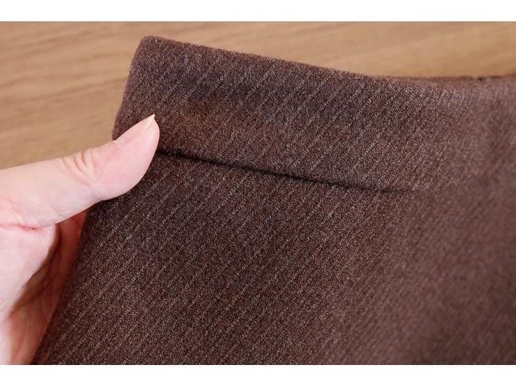 Korean Style Retro Wool Blend A-line High Waist Short Skirt - Women's Trendy, Comfortable Spring/Autumn Inner Wear