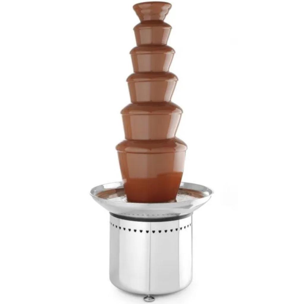 Chocolate fondue fountain 6 levels steel 300 W Hendi 274163