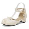 Fashion Beige High Heels Women Shoes Orange Sandals Ladies Branded Pumps Mary Jane Roman Style 12cm White Casual African Straps Summer F