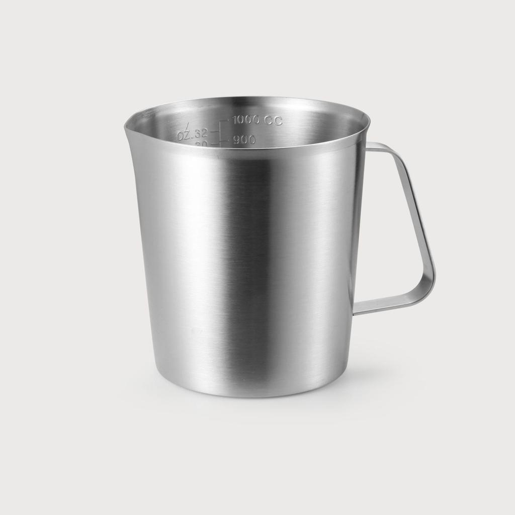 500/700/1000/1500/2000ML Stainless Milk Measuring Cup with Spout for Espresso Cappuccino Coffee Latte Barista Pitcher Jug