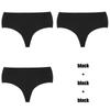 CINOON 3Pcs/Lot Temptation Panties Women Traceless Ice Silk Underwear Sexy High Waist G String Thong Comfortable Bikini Female Lingerie