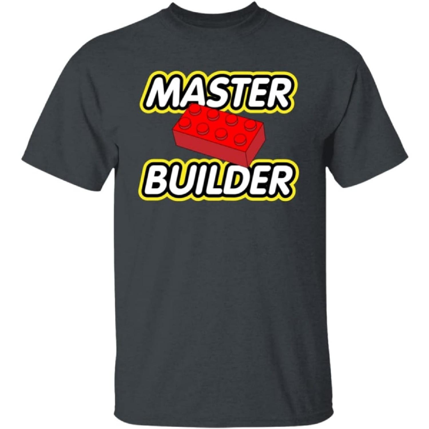 Master Builder Funny Building Blocks Bricks Men Women Tshirt(1) XXXXXL разноцветный