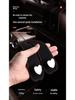 Heart-Shaped Car Seat Back Double Hooks for Hidden Storage