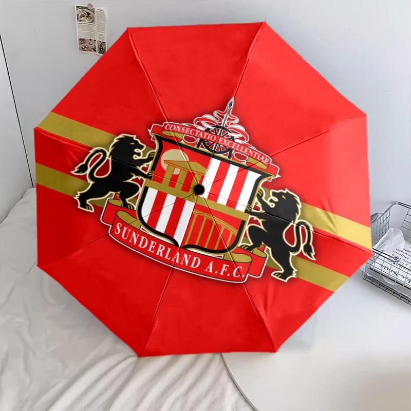 1 PC Automatic Folding Umbrella - Crystal Palace Football Club Pattern, Portable & Foldable Design with 8 Ribs, Christmas Birthday Gifts