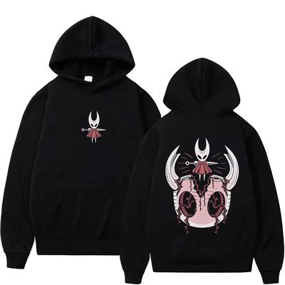 Bluza z kapturem z grafiką dwustronną Męska Odzież Codzienna Luźny Pulower Męski Vintage Bluza z polaru