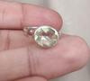 Lemon Quartz 925 Sterling Silver Ring: Faceted Oval Gemstone, Handmade