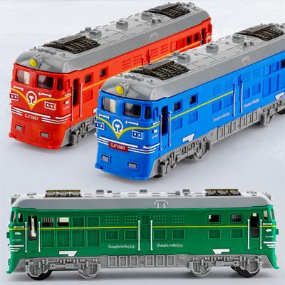 Train Model Inertia Car Toy Kids Toys Rail Diecast Vehicle Toy Models Educational Simulation Scale Traffic Cars Children Gift