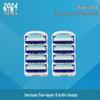 Universal Manual Razor with Five-Layer Blade and Metal Holder for Face and Beard Shaving