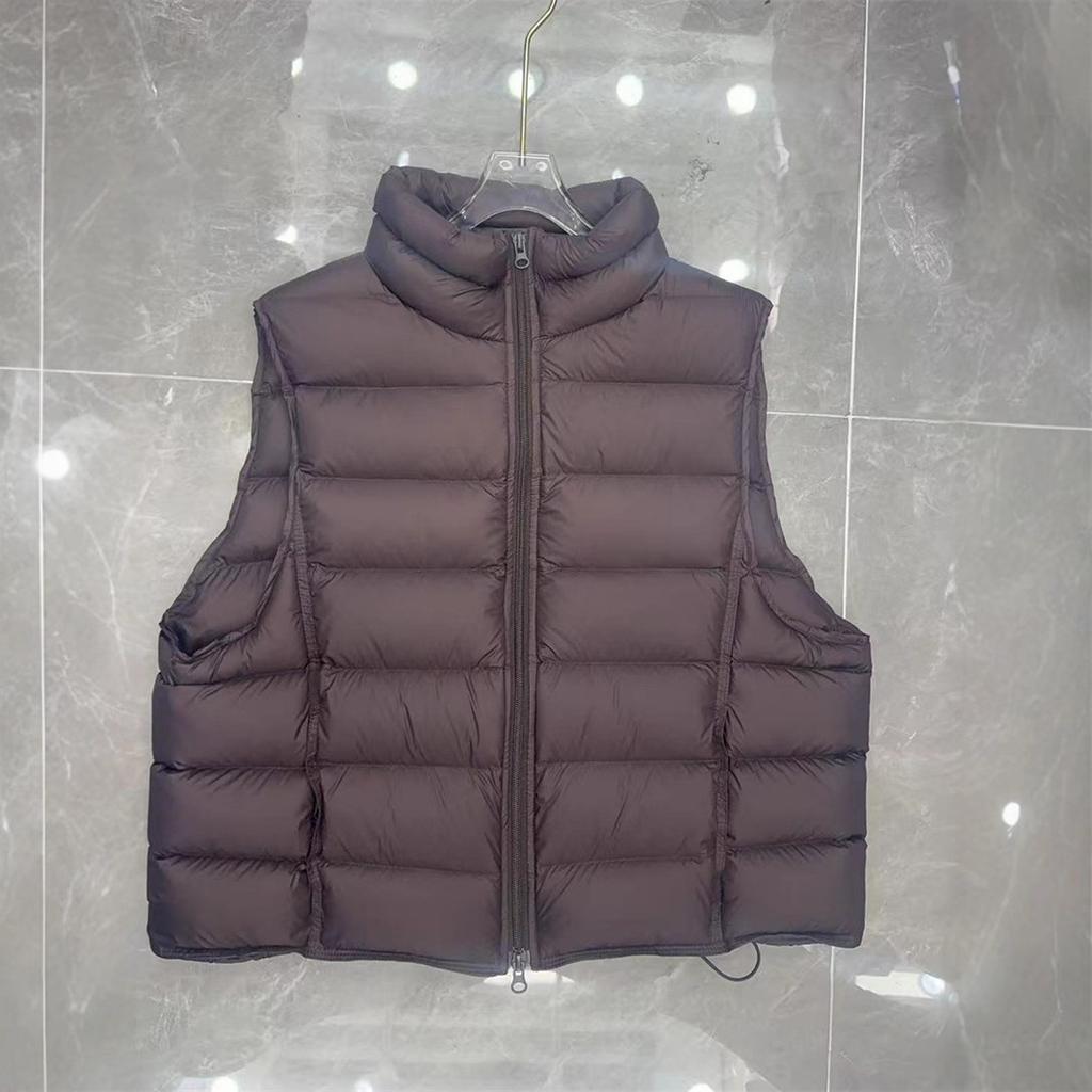 New ribs down vest women's thickened loose stand-up collar white duck down fashion vest tide