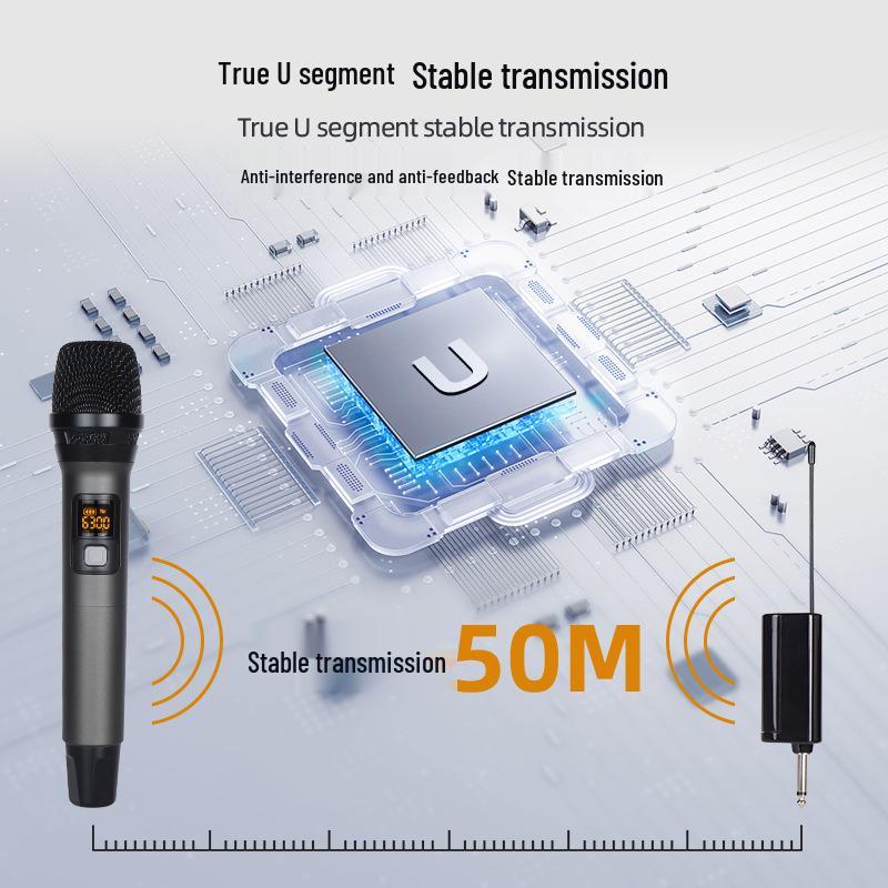 High-Quality U Band Wireless Microphone for Home KTV and Performance