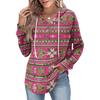 Women's Fashion Women's Lightweight Long Sleeve Pullover With Pockets Preppy Graphic Hoodie