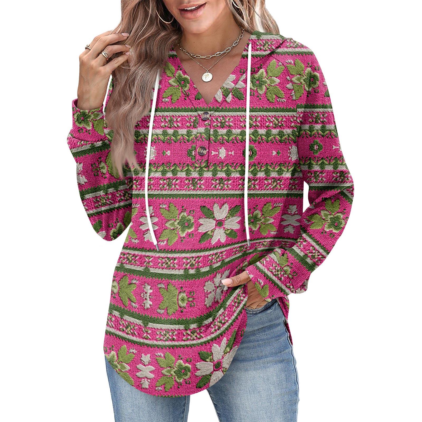 

Женская мода, женский легкий пуловер с длинными рукавами и карманами, толстовка с капюшоном в стиле консервативного стиля XL