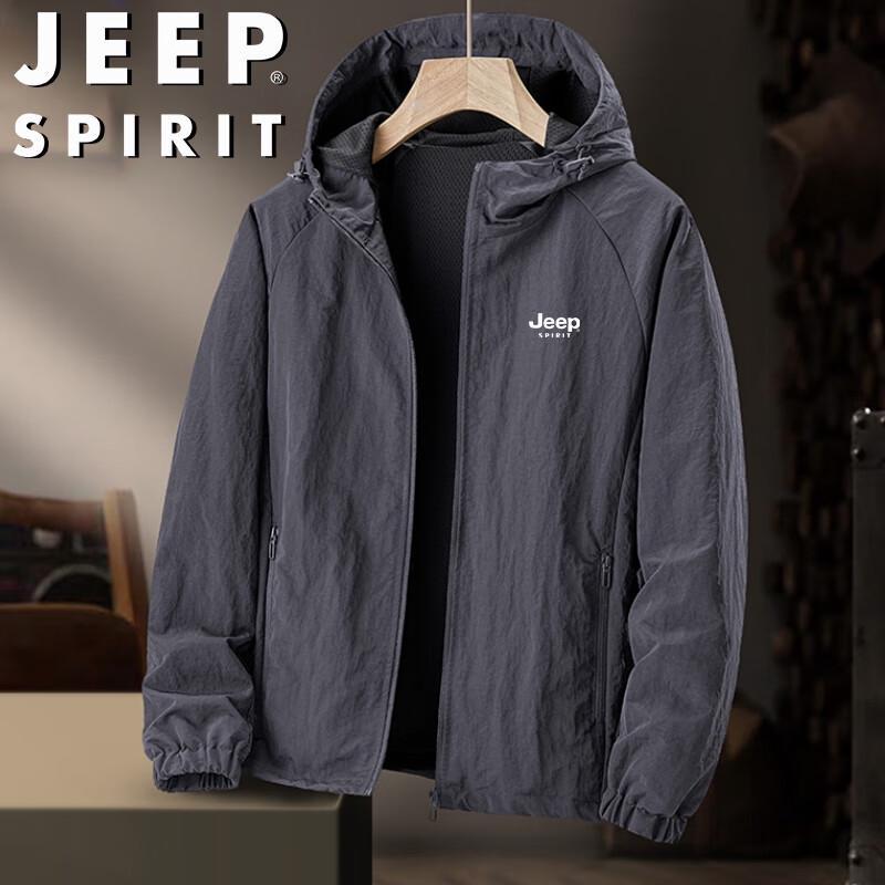 JEEP SPIRIT Men's Hooded Casual Jacket
