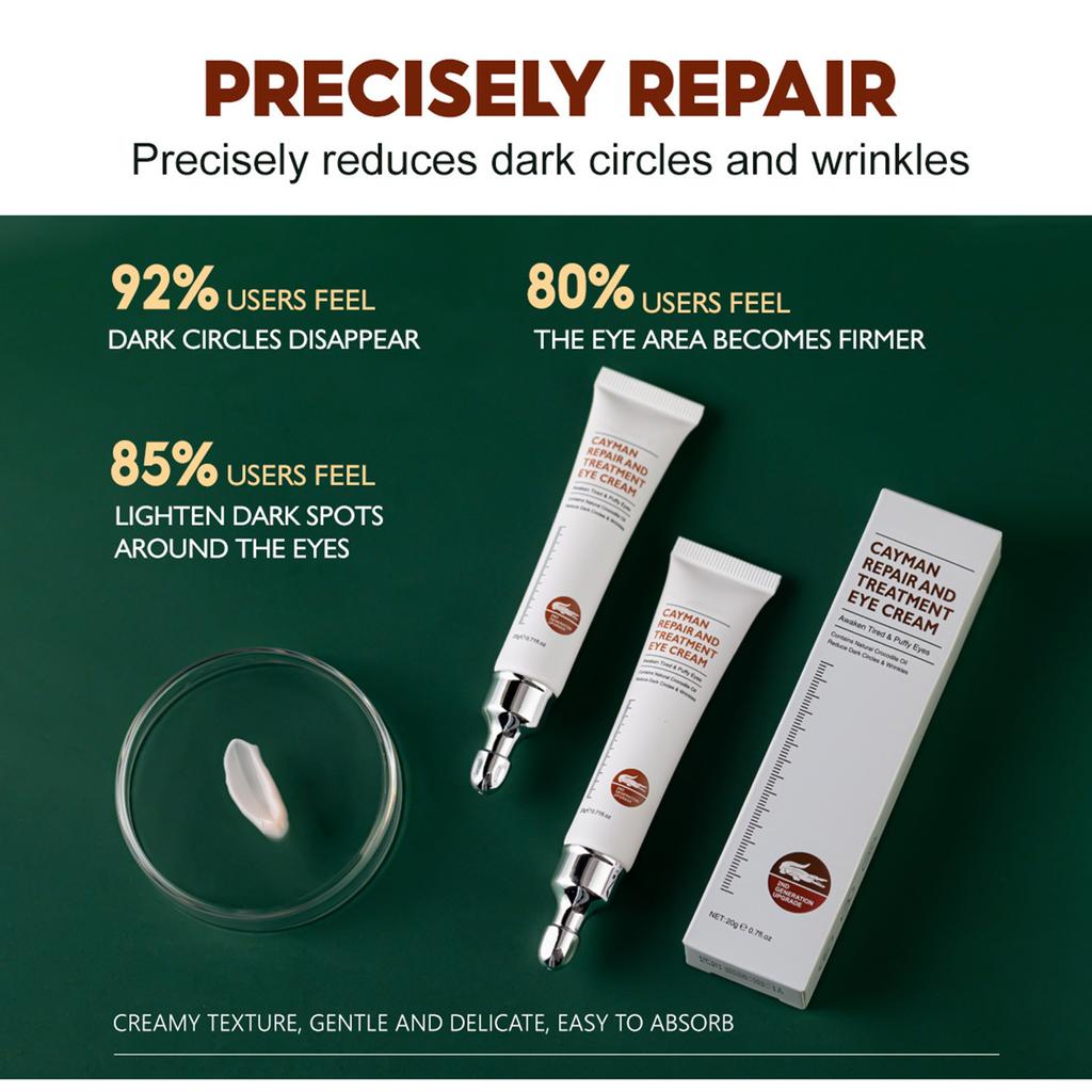Anti-aging Eye Cream Cayman Silk Protein Eye Cream For Wrinkles, Fine Lines, Dark Circles, Puffiness & Bags, 20g