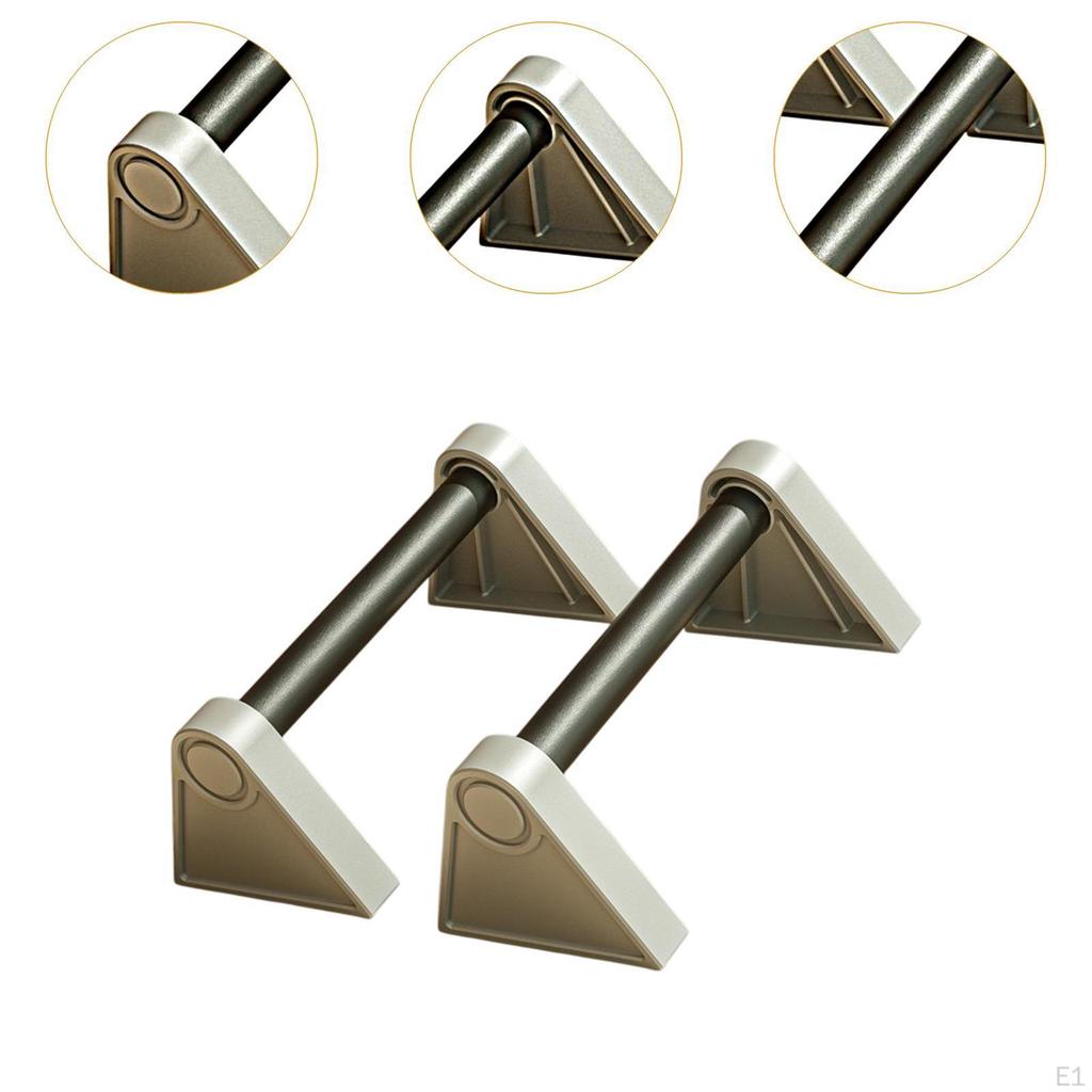2 Pieces Push up Bars Parallettes Anti Slip Stable Sturdy Structure Stands Pushup
