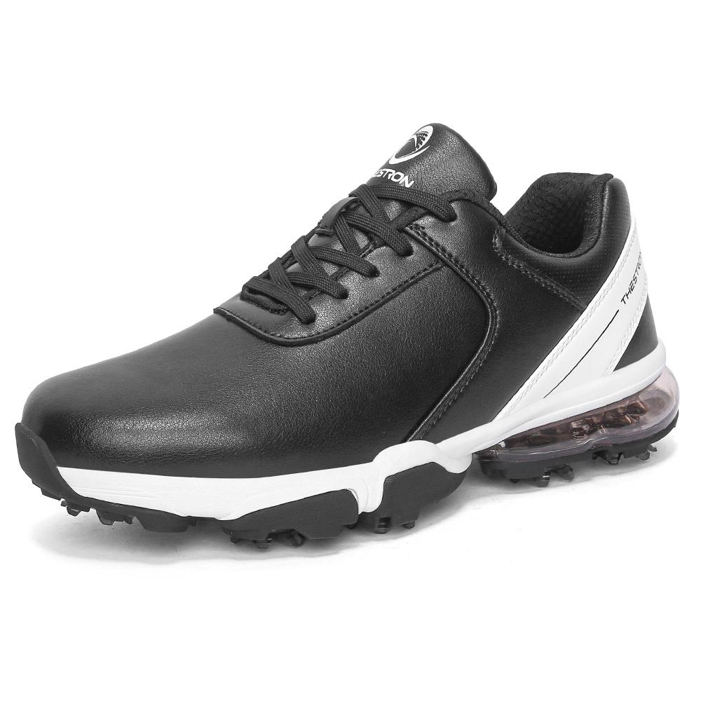 Professional Golf Shoes With Nails Men Outdoor Non-slip Men's Golfing Spikes Leather Waterproof Air Cushion Sports Shoes For Men