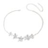 Elegant Forest-Inspired Multi-Flower Zirconia Necklace: Luxury Gift for Women, Niche Design, Floral Clavicle Chain