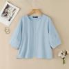 ZANZEA Womens Casual Open Front Loose 3/4 Sleeve Thin Cardigan Blouse