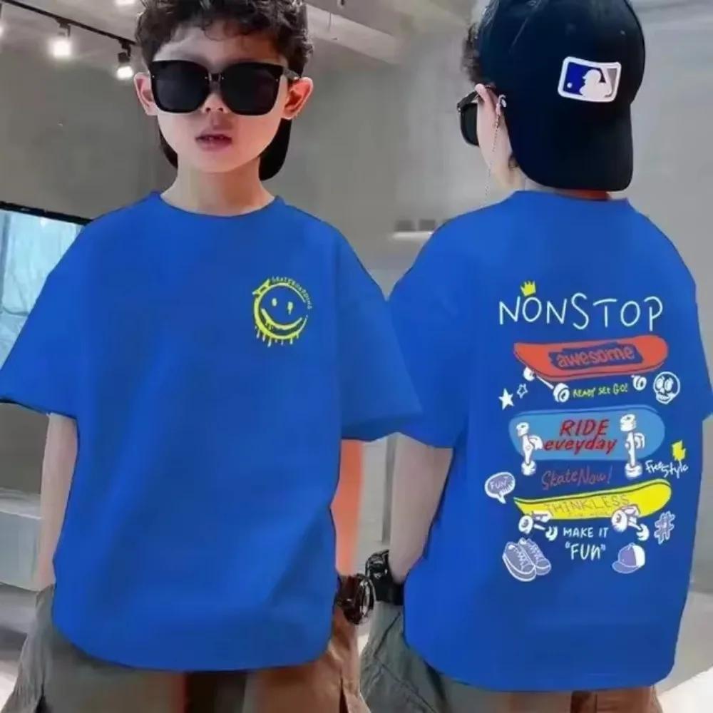 Nickelodeon Best-selling cute-patterned children's T-shirt for boys and girls,soft and comfortable summer clothing for children.