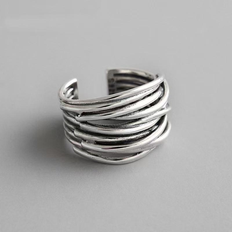 Adjustable Stackable Rings Sturdy Metal Jewelry Portable Comfortable Fit Vintage Designs
