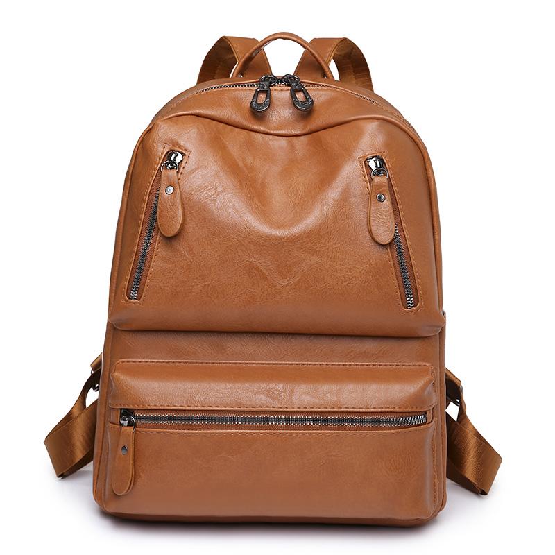 Luxury Cowhide Female Satchels Backpack Multifunctional Travel Bags New Vintage Women Backpack Large Capacity Student School Bag