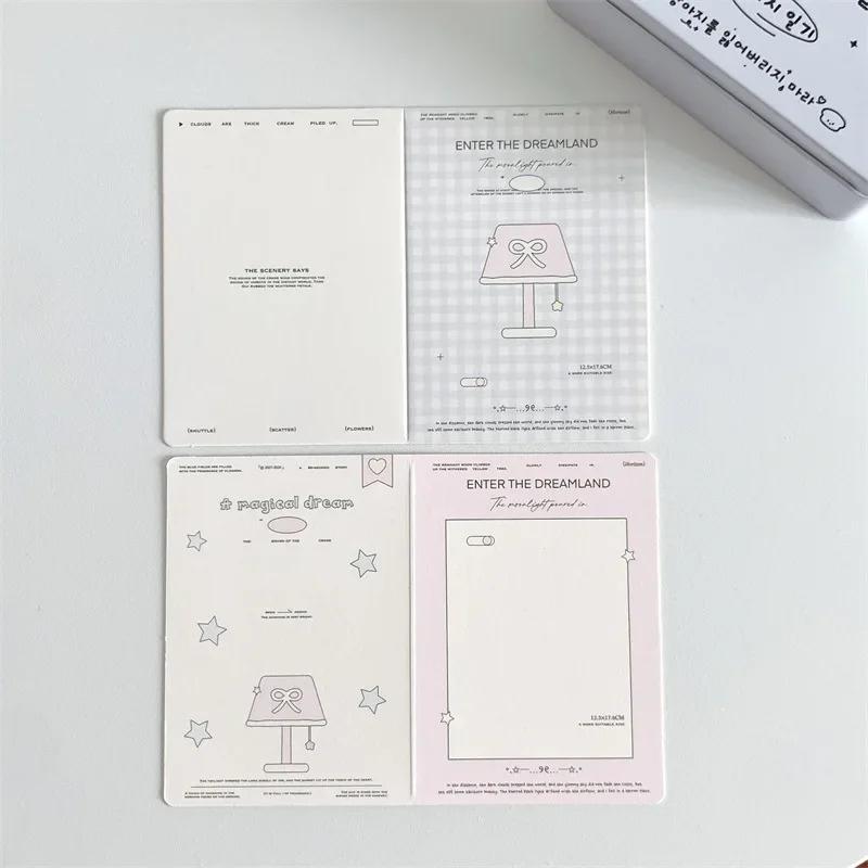 10 stk/pakning 3-tommers fotokort Papirmeldingskort Sammenleggbart fotosamlingskort DIY Idol Fotopakkemateriale