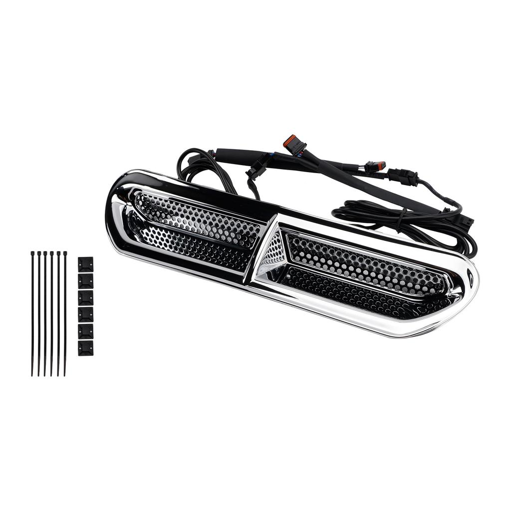 Front Fairing Air Vent LED Light For Touring Street Glide 2014-2024 Chrome