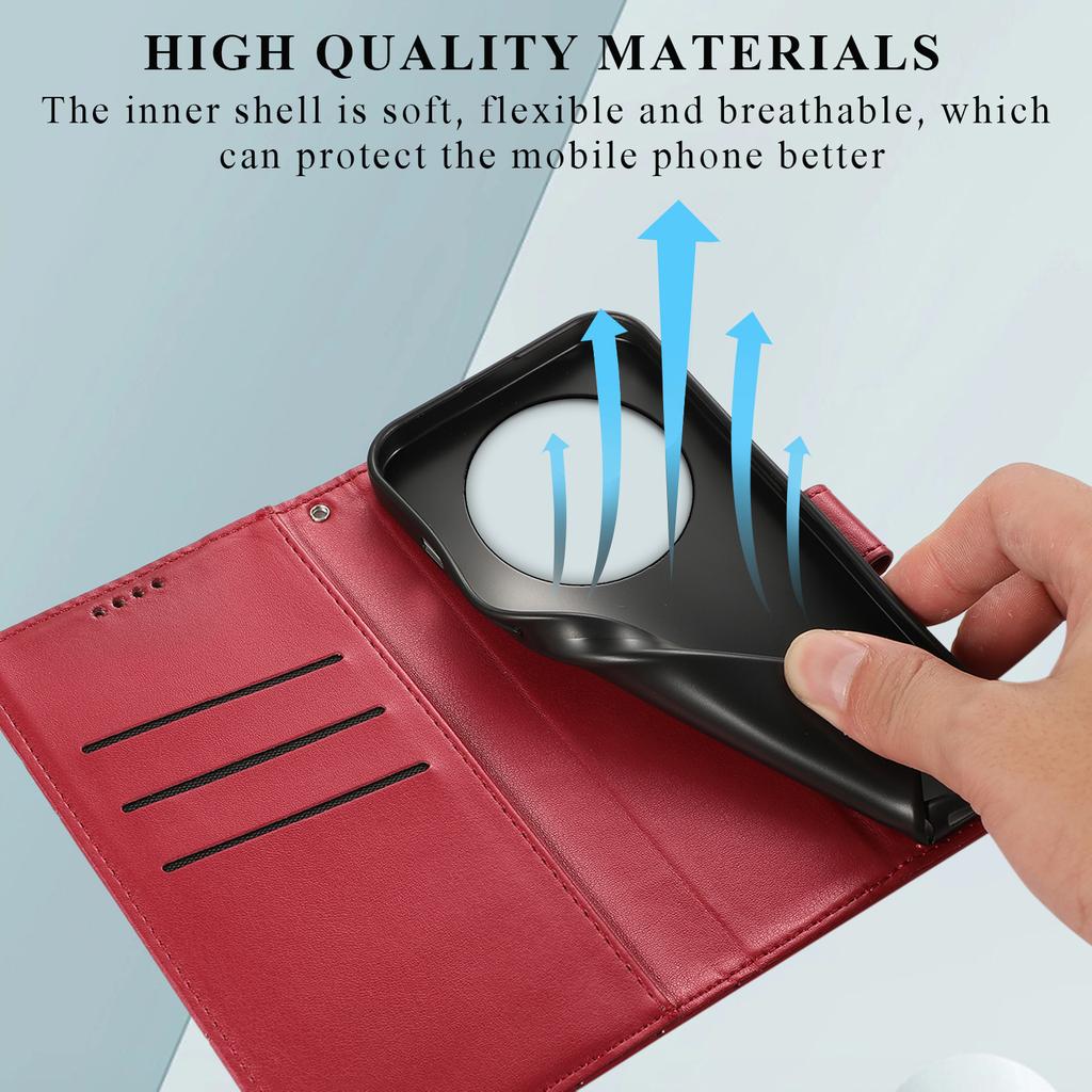 DF-06 For Realme 12 Pro 5G/12 Pro+ 5G Wallet Case PU Leather Line Imprinted Flip Phone Cover