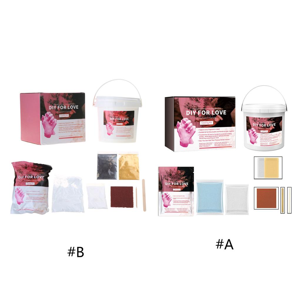 Hand Casting Kit for Couples DIY Plaster Statue Molding Kit DIY Hand Mold Kit Wedding Mother's Day Valentine's Day Gift