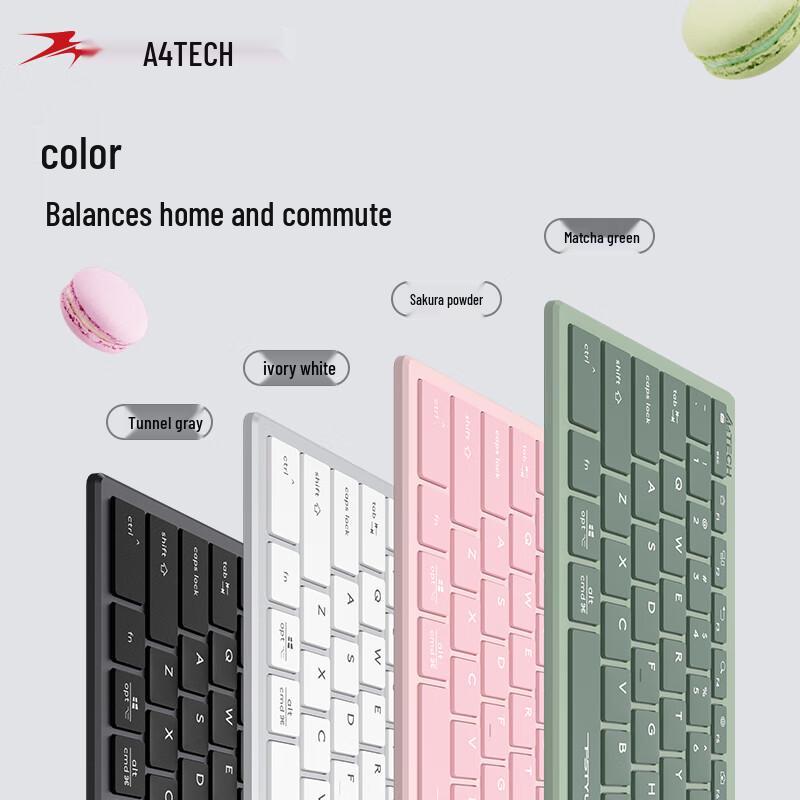 A4Tech FBX51C 78-Key Wireless Bluetooth Silent Keyboard