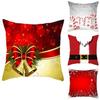 Festive Christmas Red Pillow Case Luxurious Cushion Cover For Cheerful Home Decor