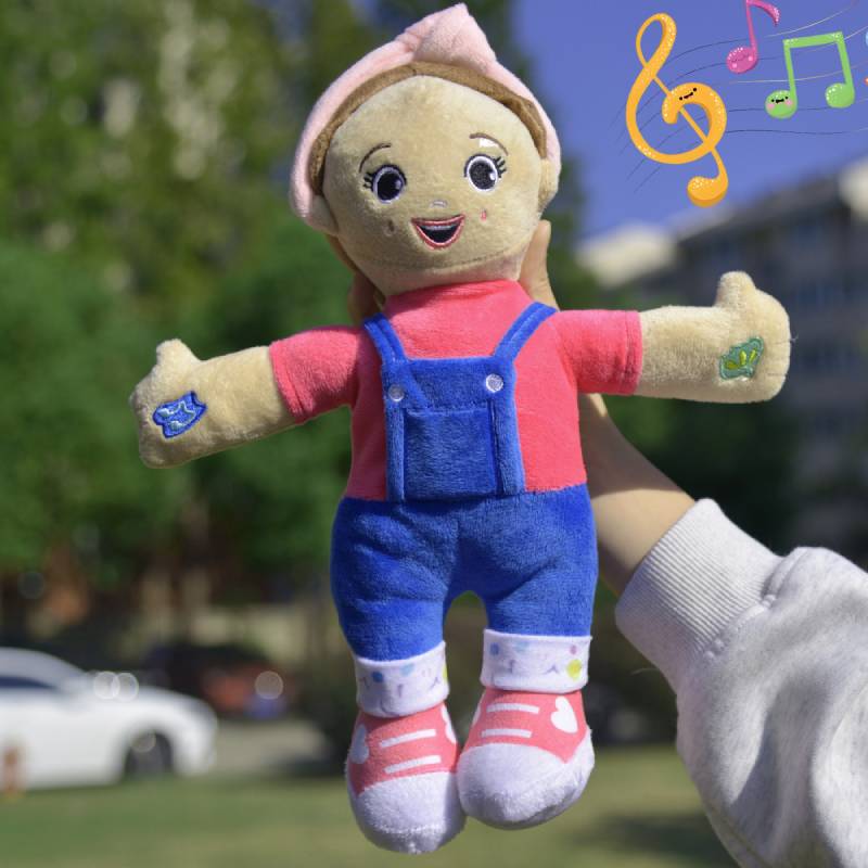 Sing And Speak Doll Musical Sensory Plush Toy Kids Interactive Gift