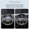 UYEG8 Suitable for Ford Carbon Fiber Texture Steering Wheel Cover with Snap-On Wave-Shaped Sport Design 