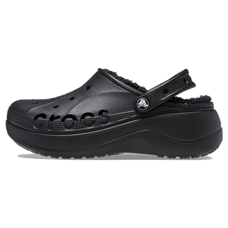 

Crocs Baya Platform Clog EVA Cloud Warm Cotton 4.2cm Clogs Women Clogs Black 208708-001 39-40