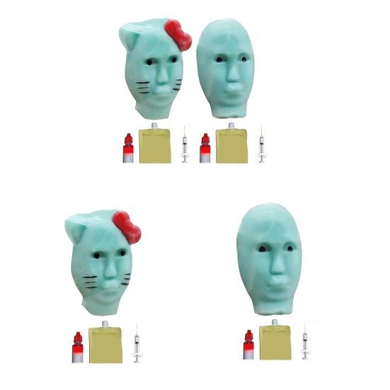 1/2Pcs Aliens Pimple Popping Fidget Toy with Toolkit Reusable Kids Teens Adults Stress Relief Cartoon Male Aliens Face Acne Popping Game