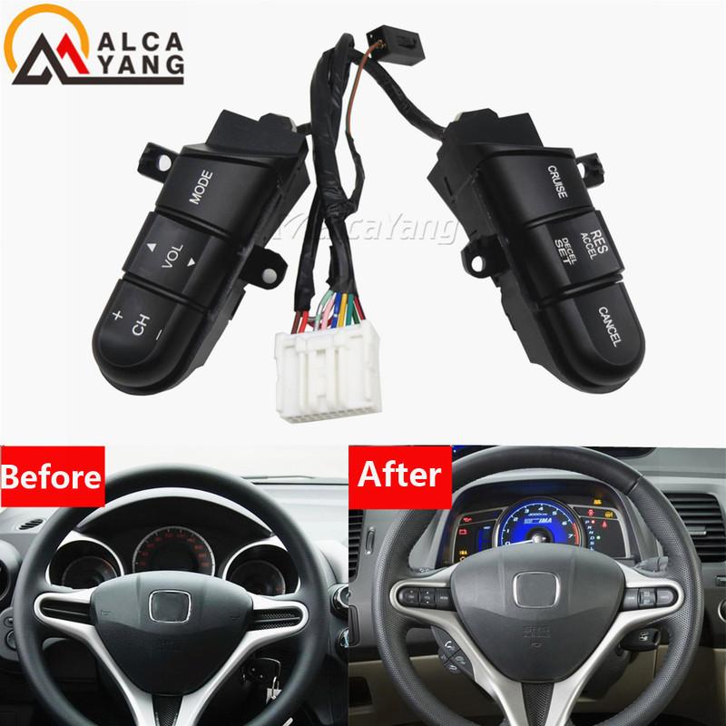 Premier Quality Steering Wheel Switches Buttons For Honda Civic 2006-2011